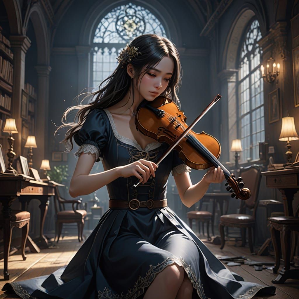 Soulbound Melody: The Cursed Violinist's Descent