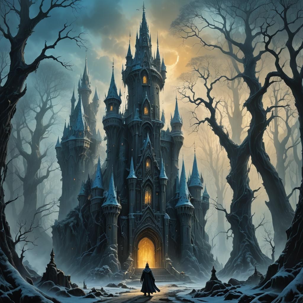 Dark Sorcerer at Lich Castle Entrance