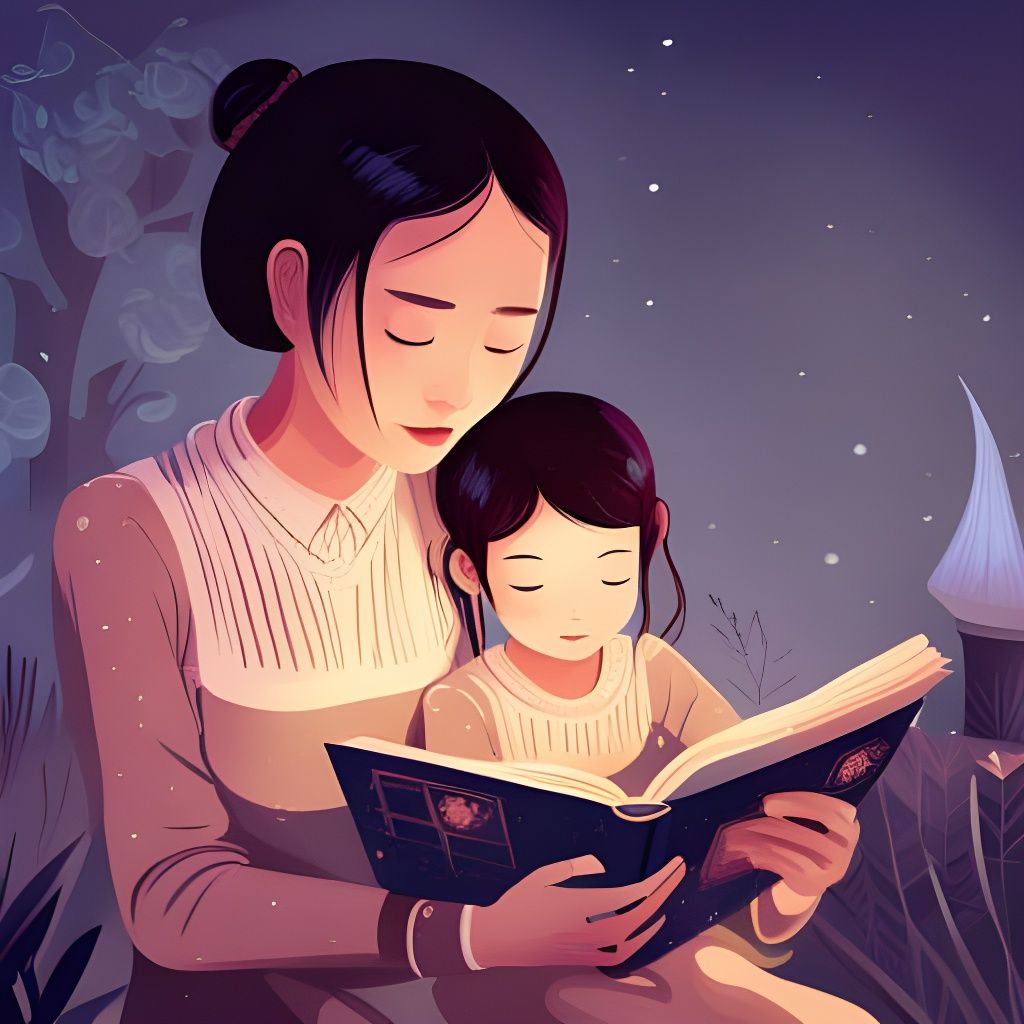 Enchanting Storybook Scene in Watercolor Style