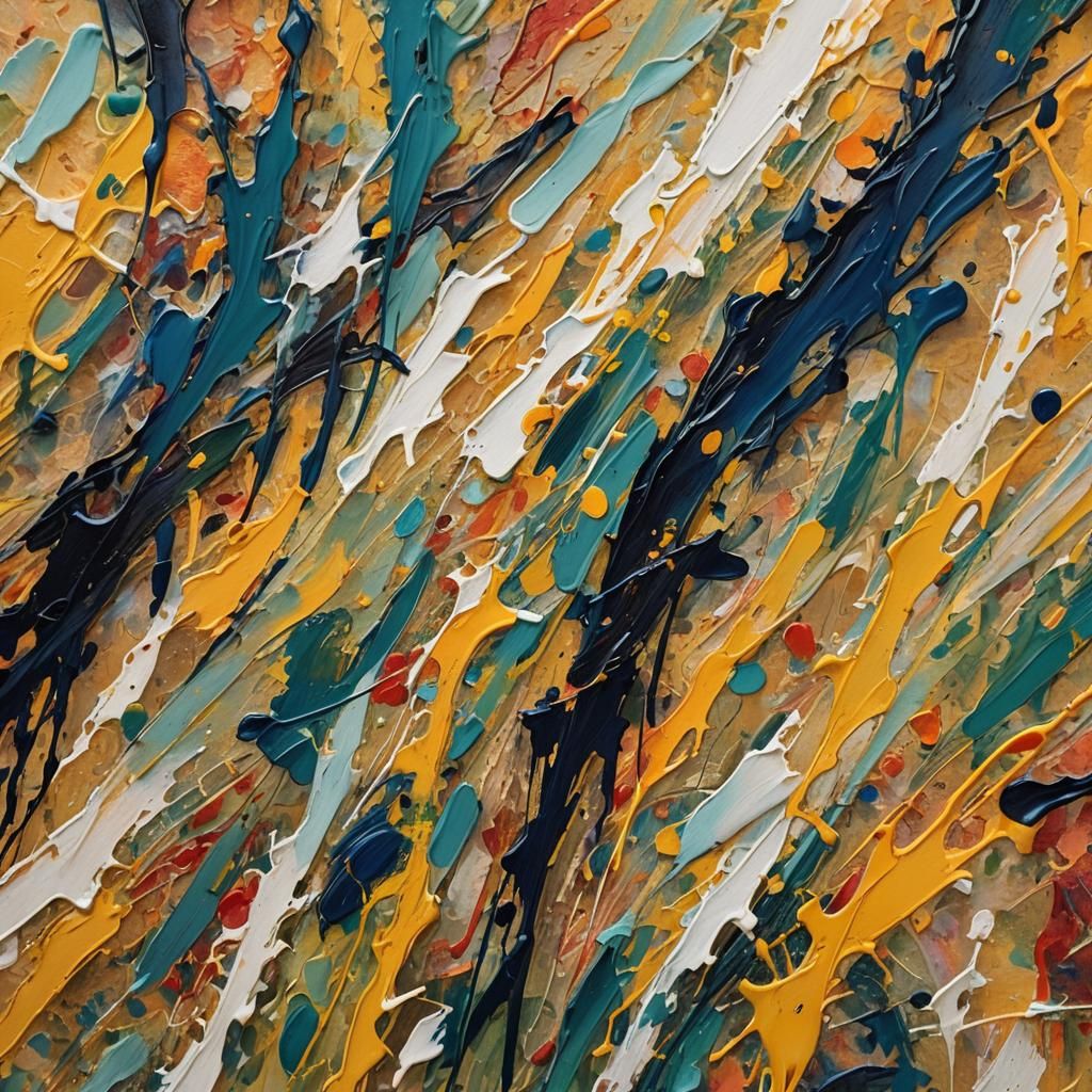 Abstract Expressionist Name in Flowing Cursive