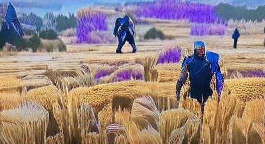 Thanos in a Wheat Field