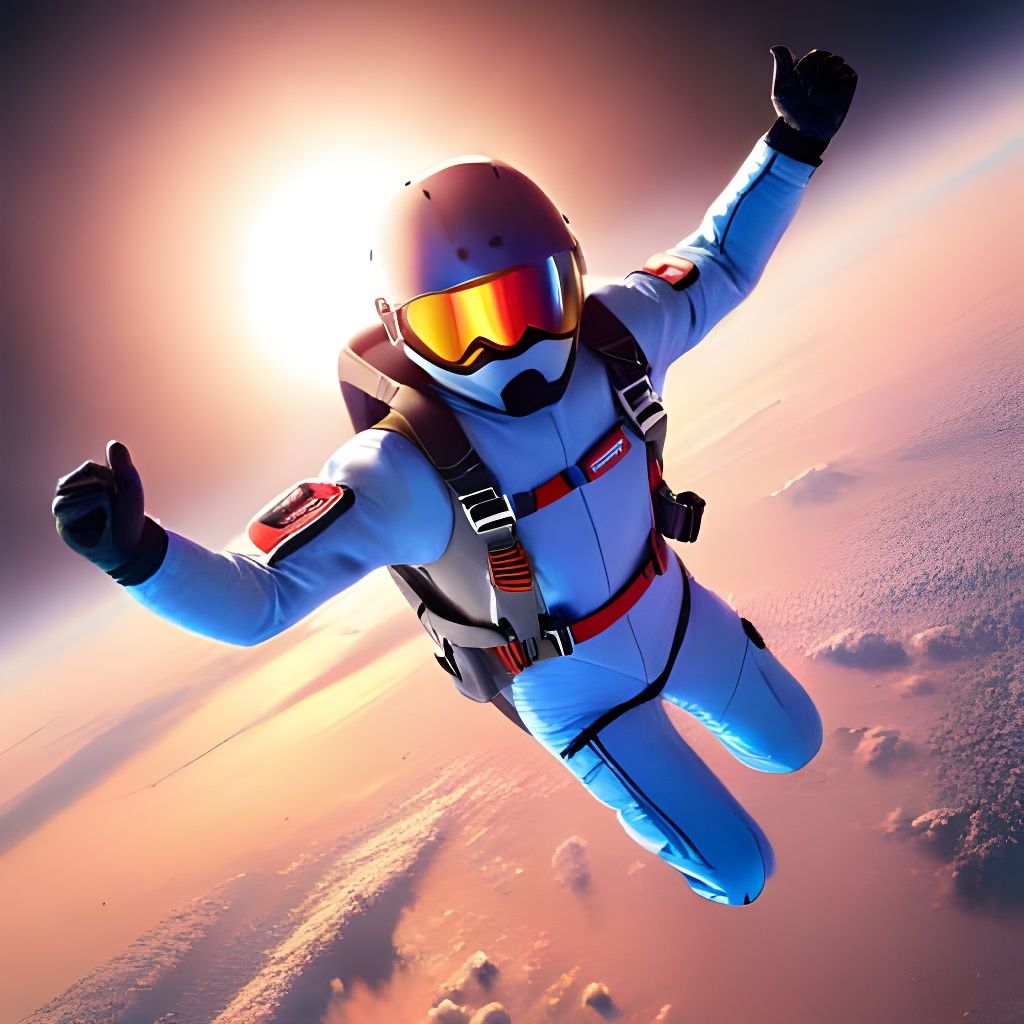 Skydiving in the space, 3D shading 3Delight 3DEXCITE Art of Illusion Cinema 4D LightWave 3D shadow depth volumetric ligh...