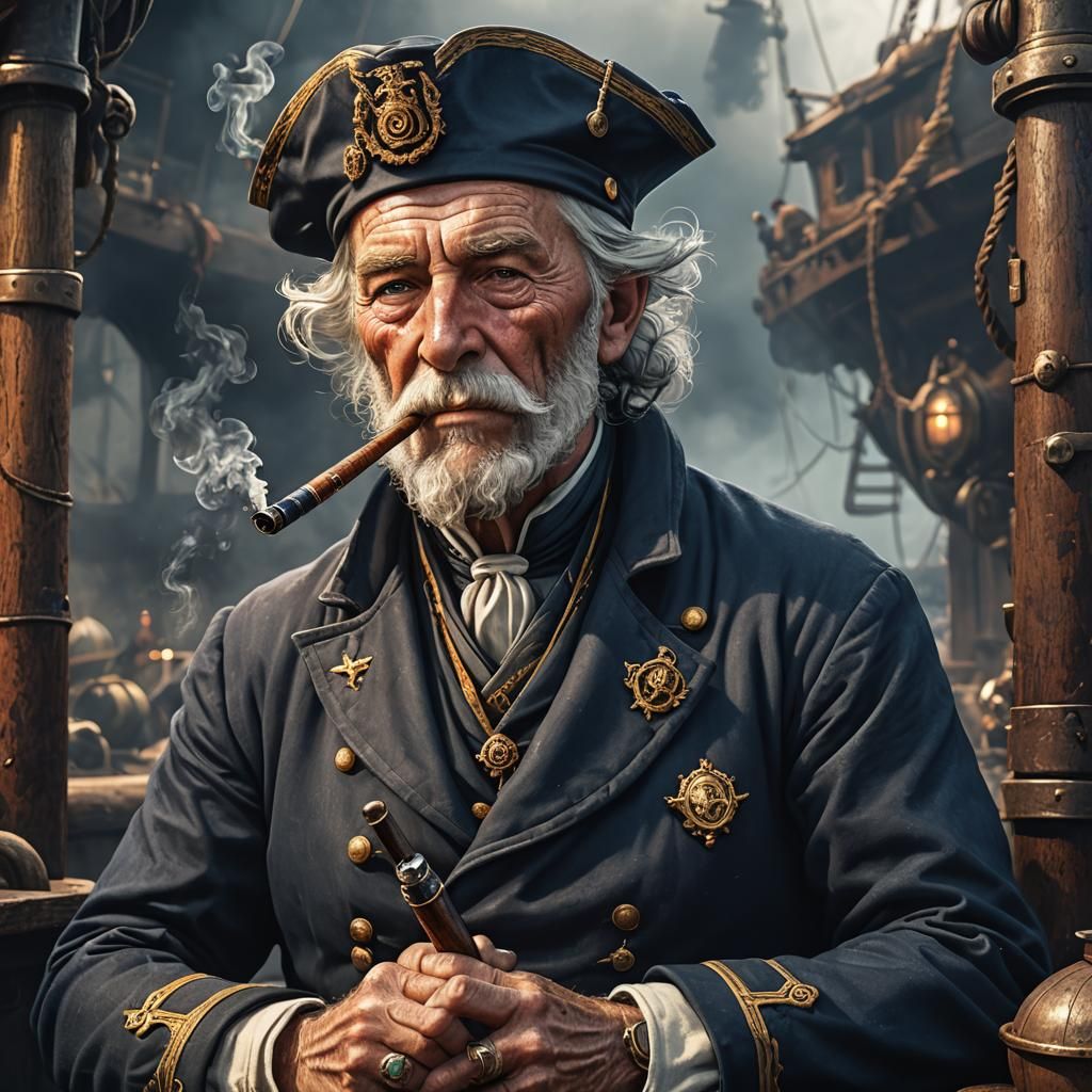 Capitan de ballenero Ingles 1800