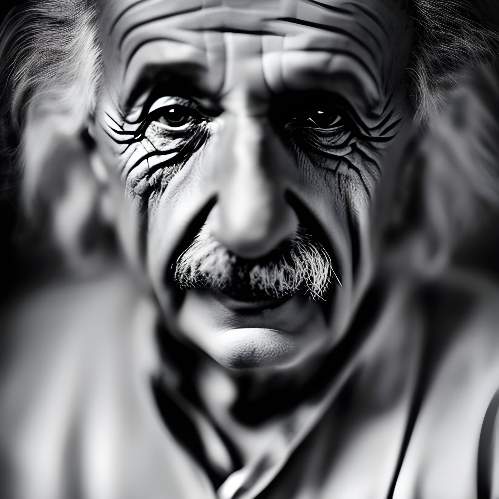 Einstein Reading: Portrait in Style of Jeffries