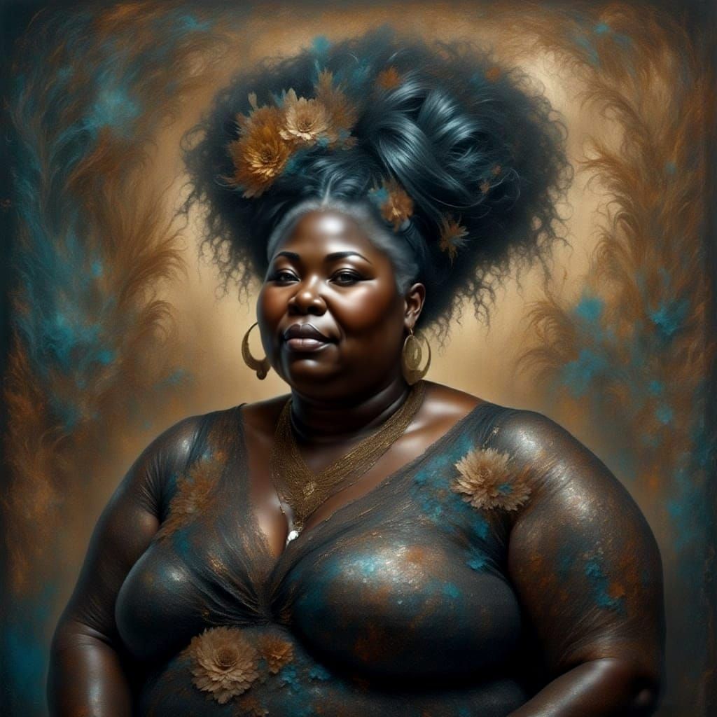 Renaissance Portrait of an Old Black Woman