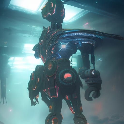 Aetherpunk Tank with Copper Armor and Sapphire Inlays