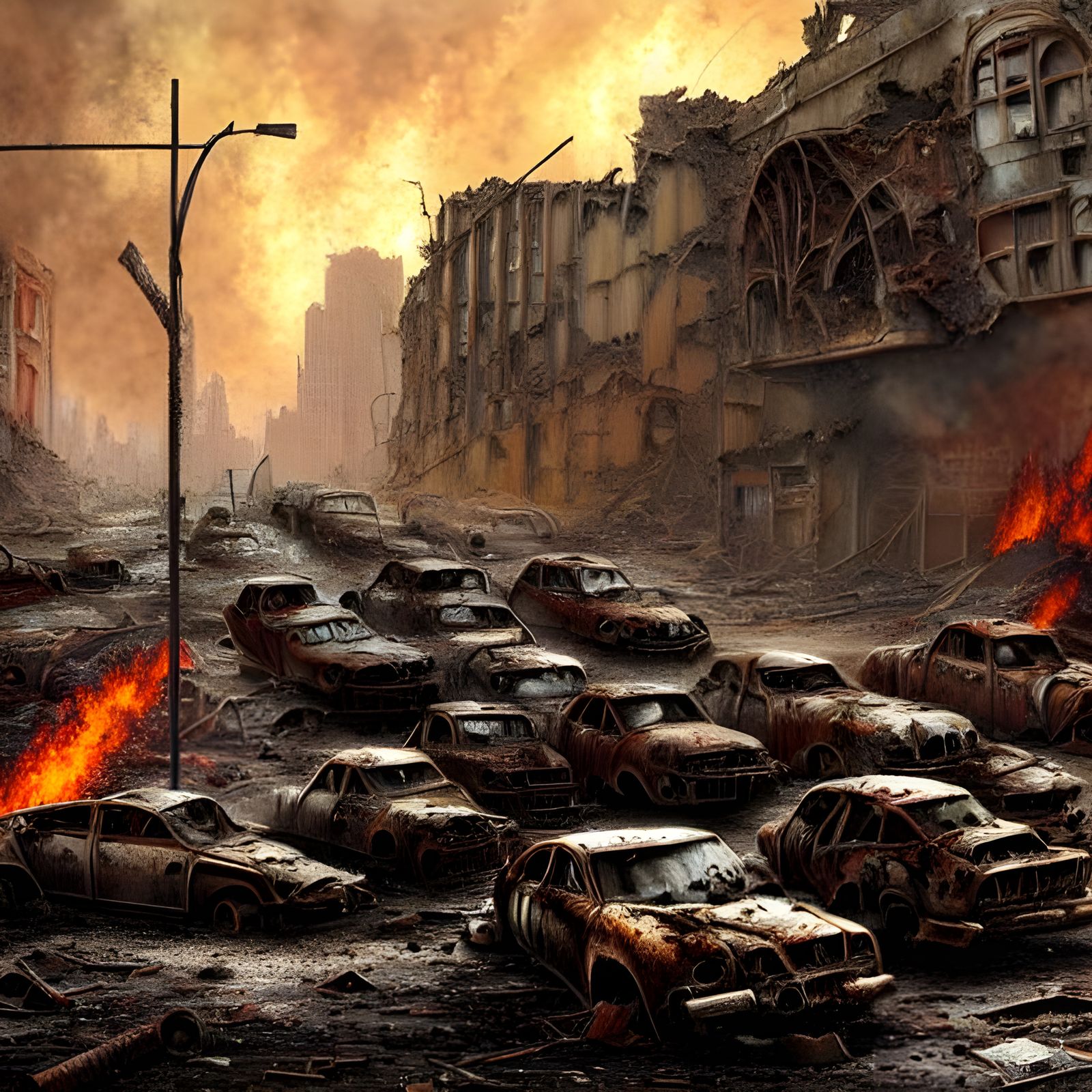 Post-Apocalyptic Ruin World: Digital Art