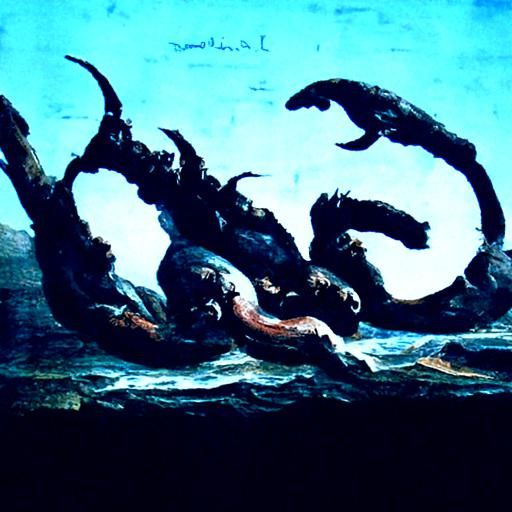 Gericault’s painting "sea monsters"