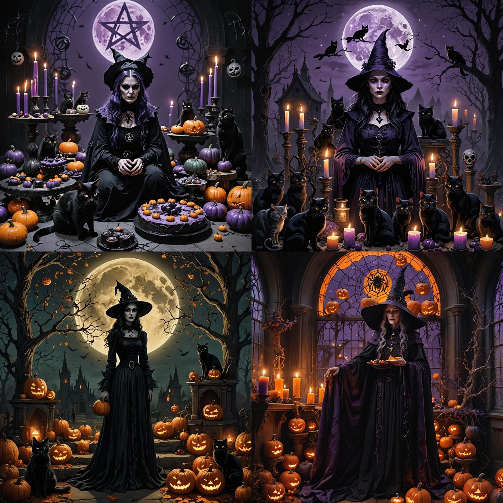 Samhain Gothic Altar for Witches' New Year