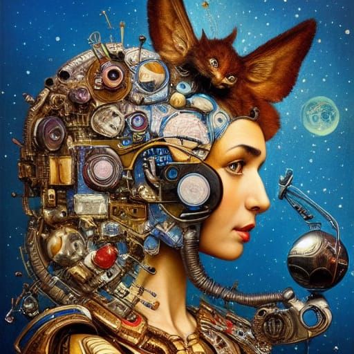 Animals of 2050: A Hyperdetailed Surreal Illustration