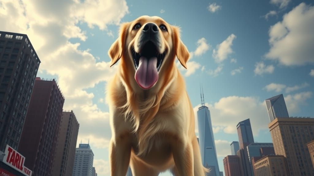 Golden Retriever Kaiju: Humanity's Beloved Colossal Beast