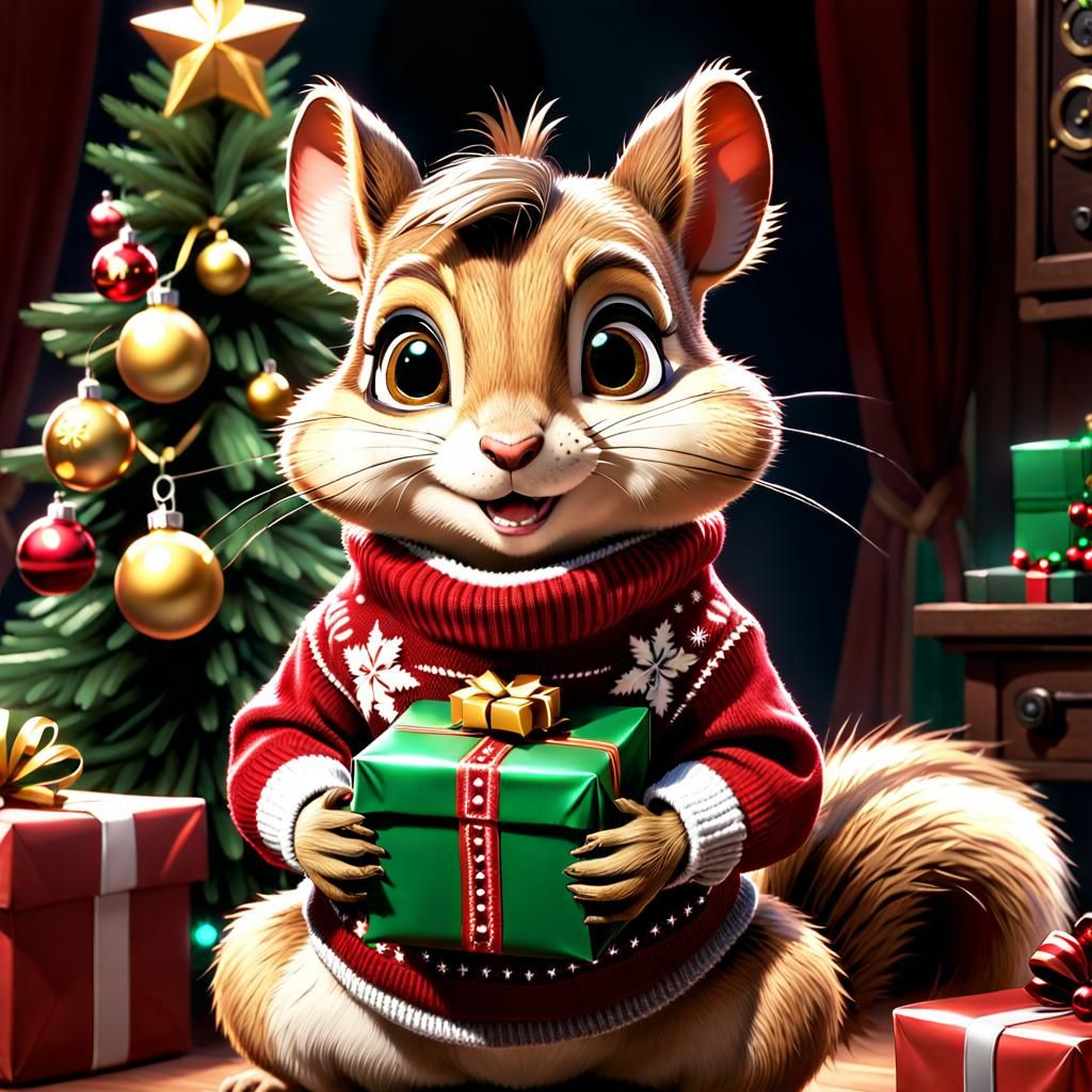Alvin celebrating Christmas