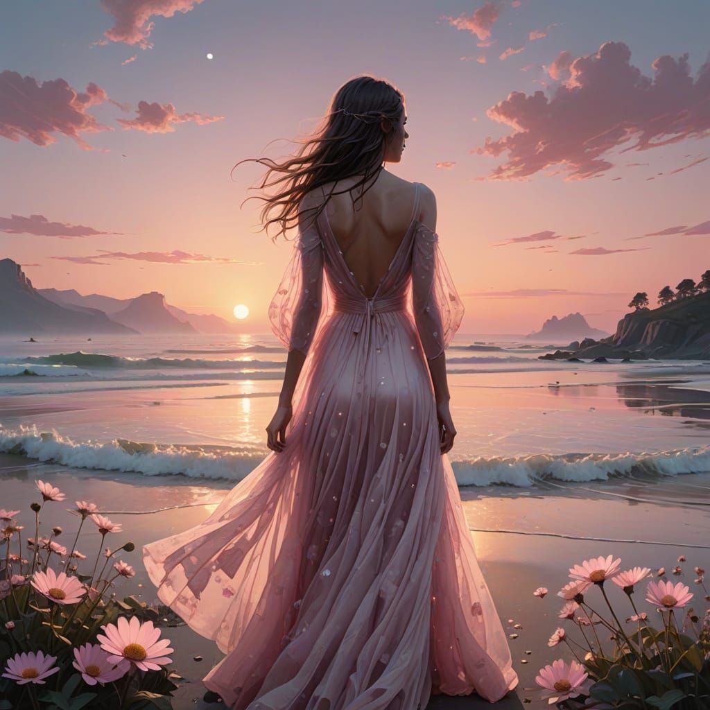 Woman in Glass Crystal Silhouette Sees Through Breathtaking ...