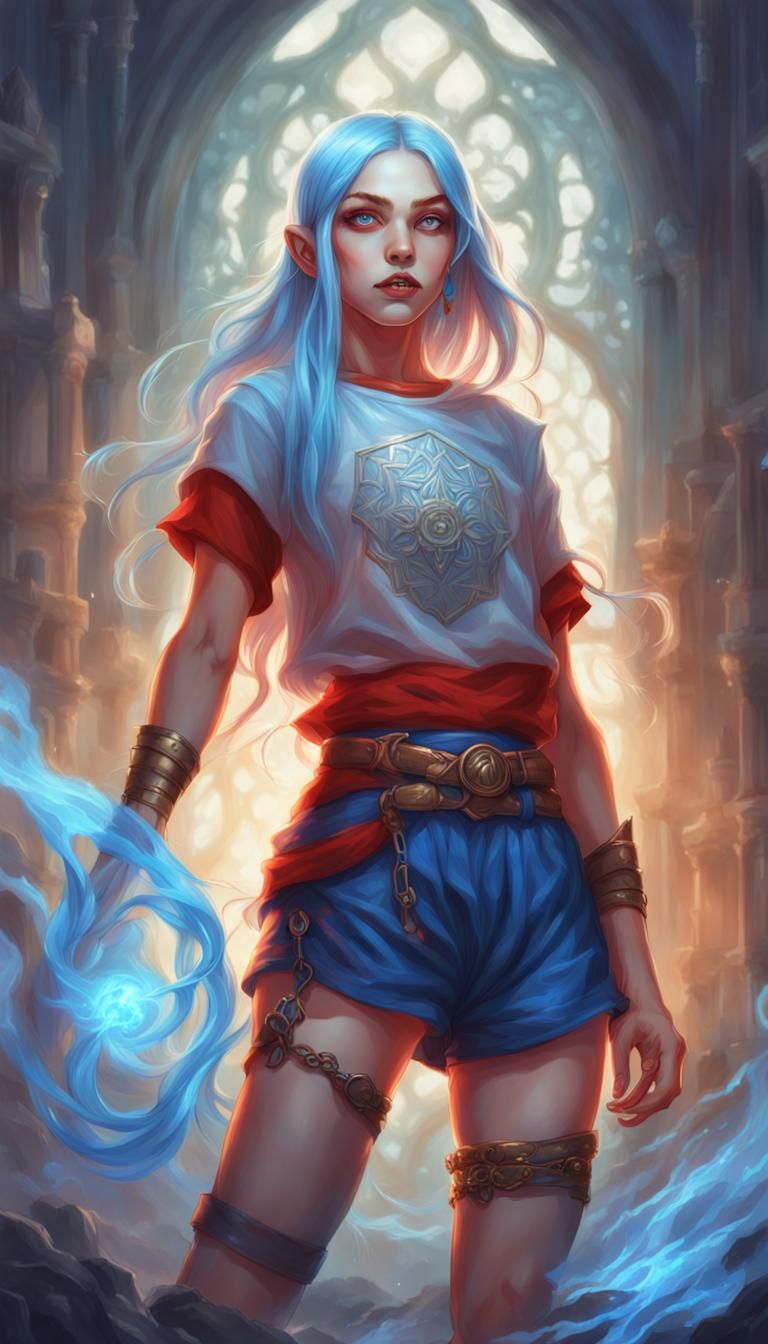 Fantasy Portrait: Girl Cleric of the Light Domain