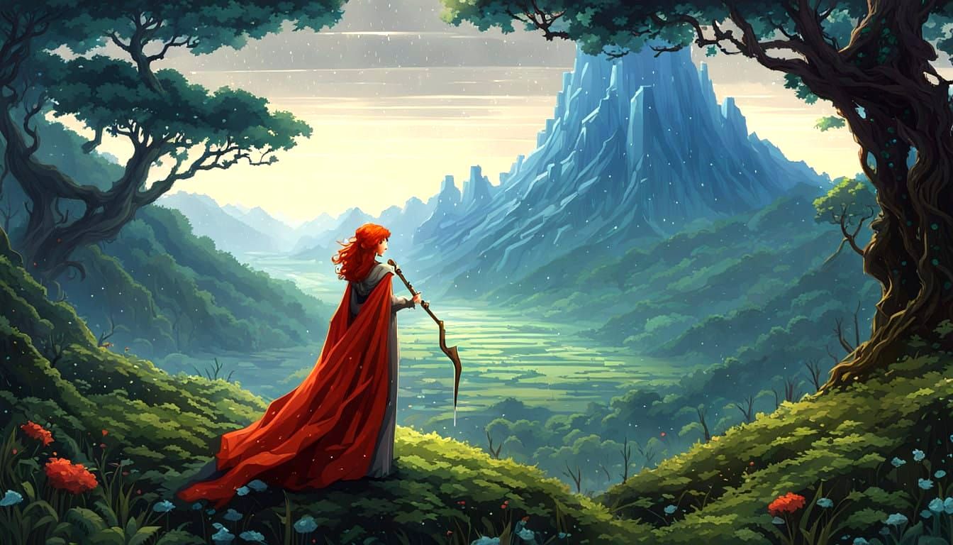 Redheaded Traveller - pixel art