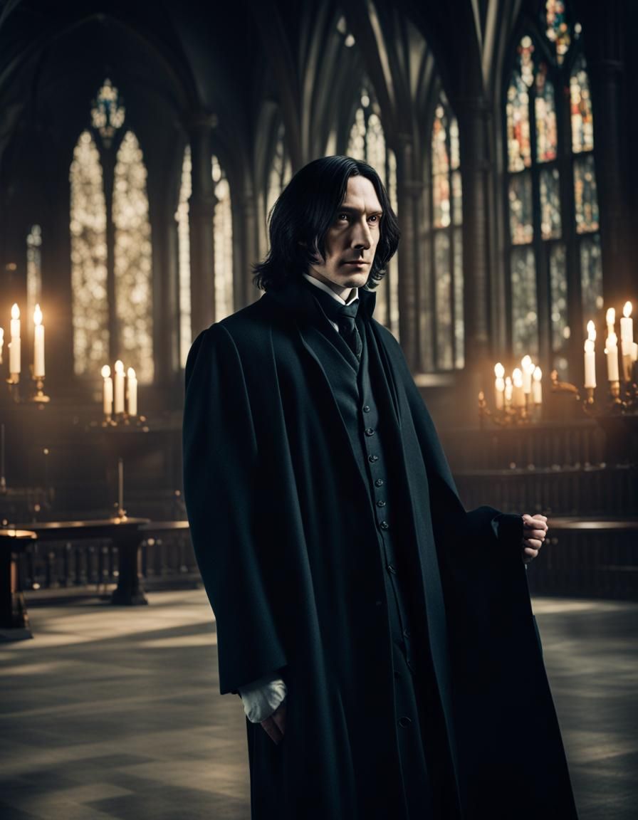 Young Severus Snape Portrait in Natural Lighting