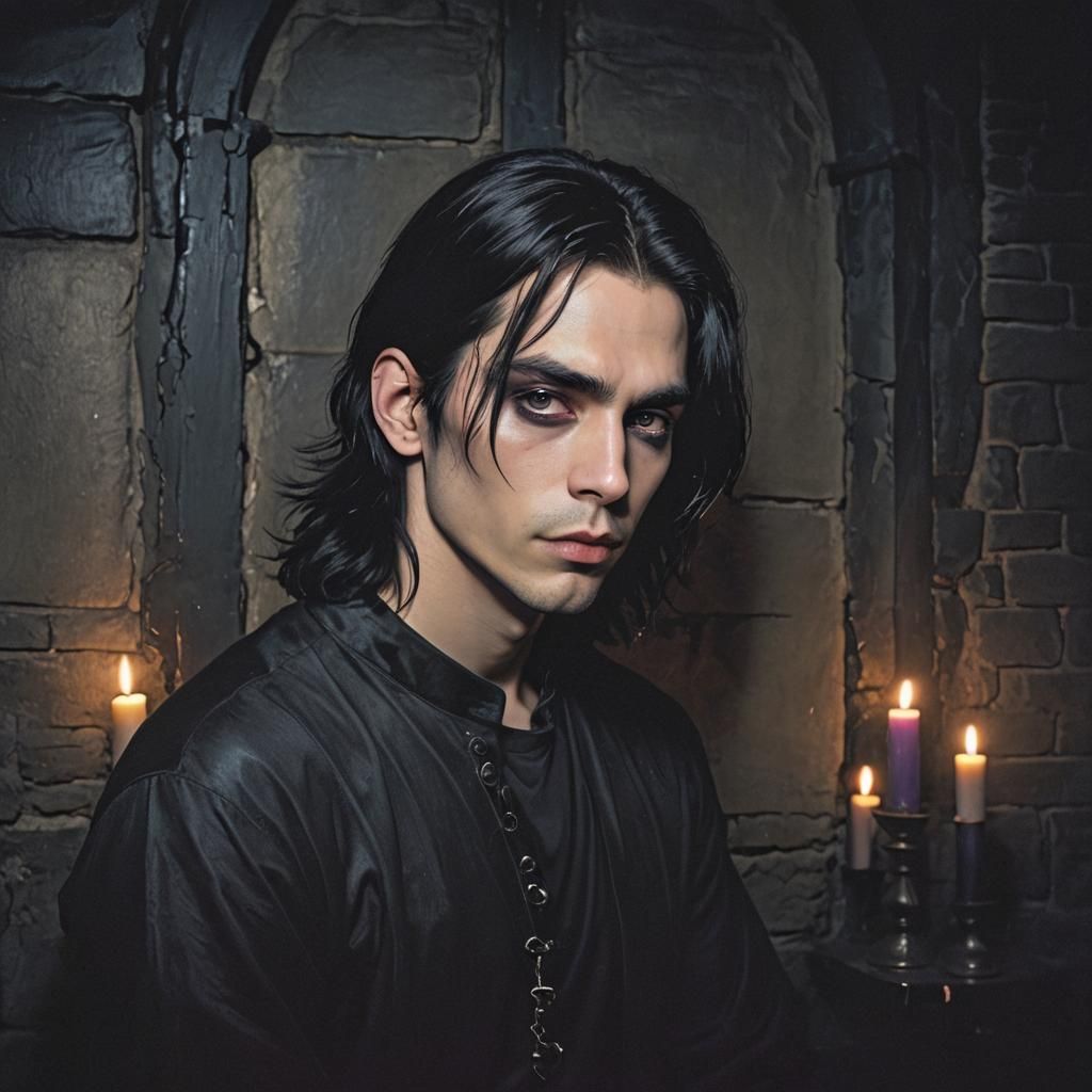 Dark Fantasy Portrait in Gothic Aesthetic