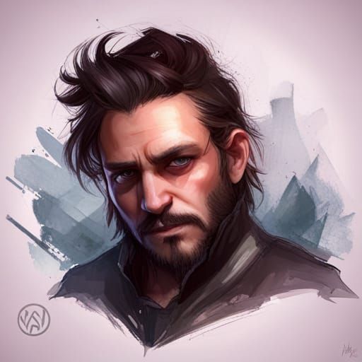 Hyperdetailed Panda Man Portrait in 8K