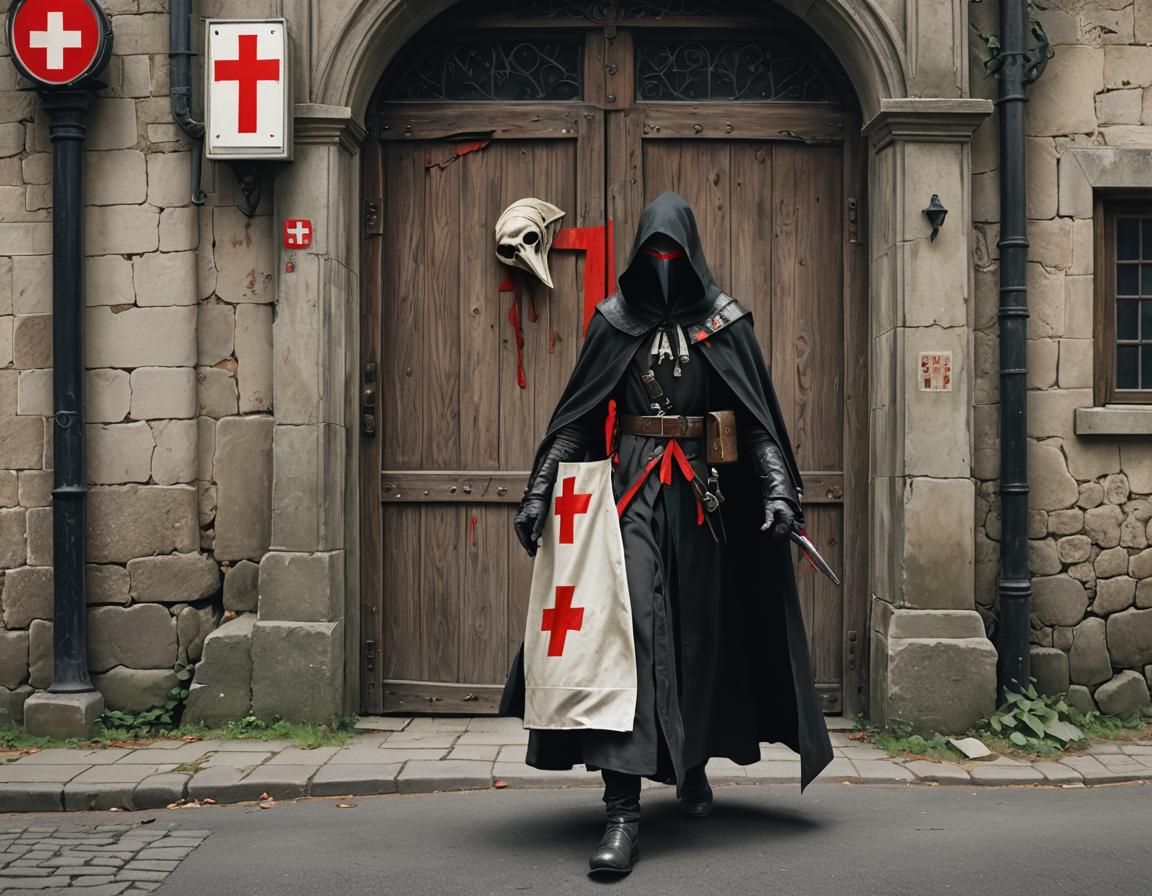 Elven Plague Doctor in a Medieval Setting