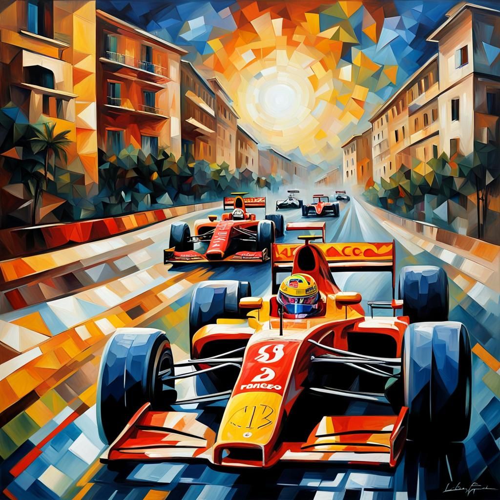 Monaco lights out, F1.