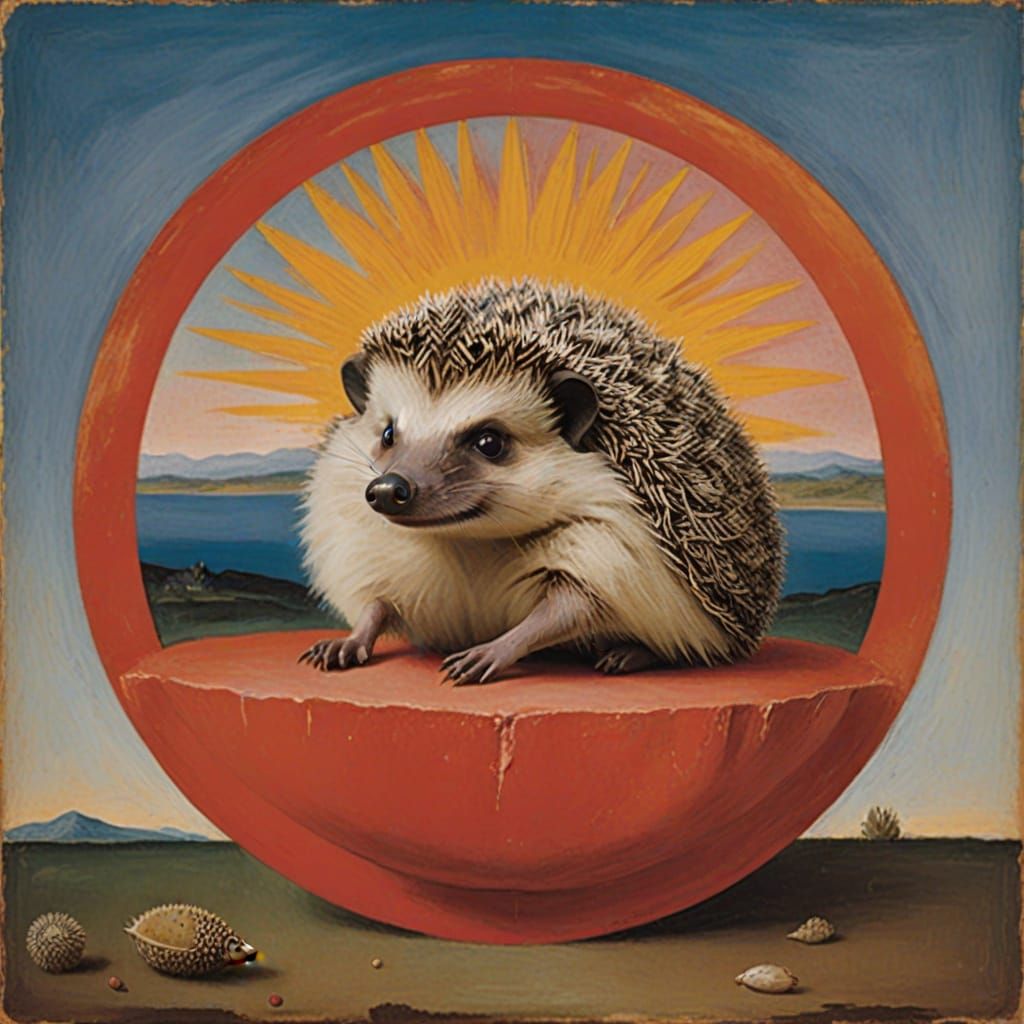Emotional Hedgehog Finding Inner Peace