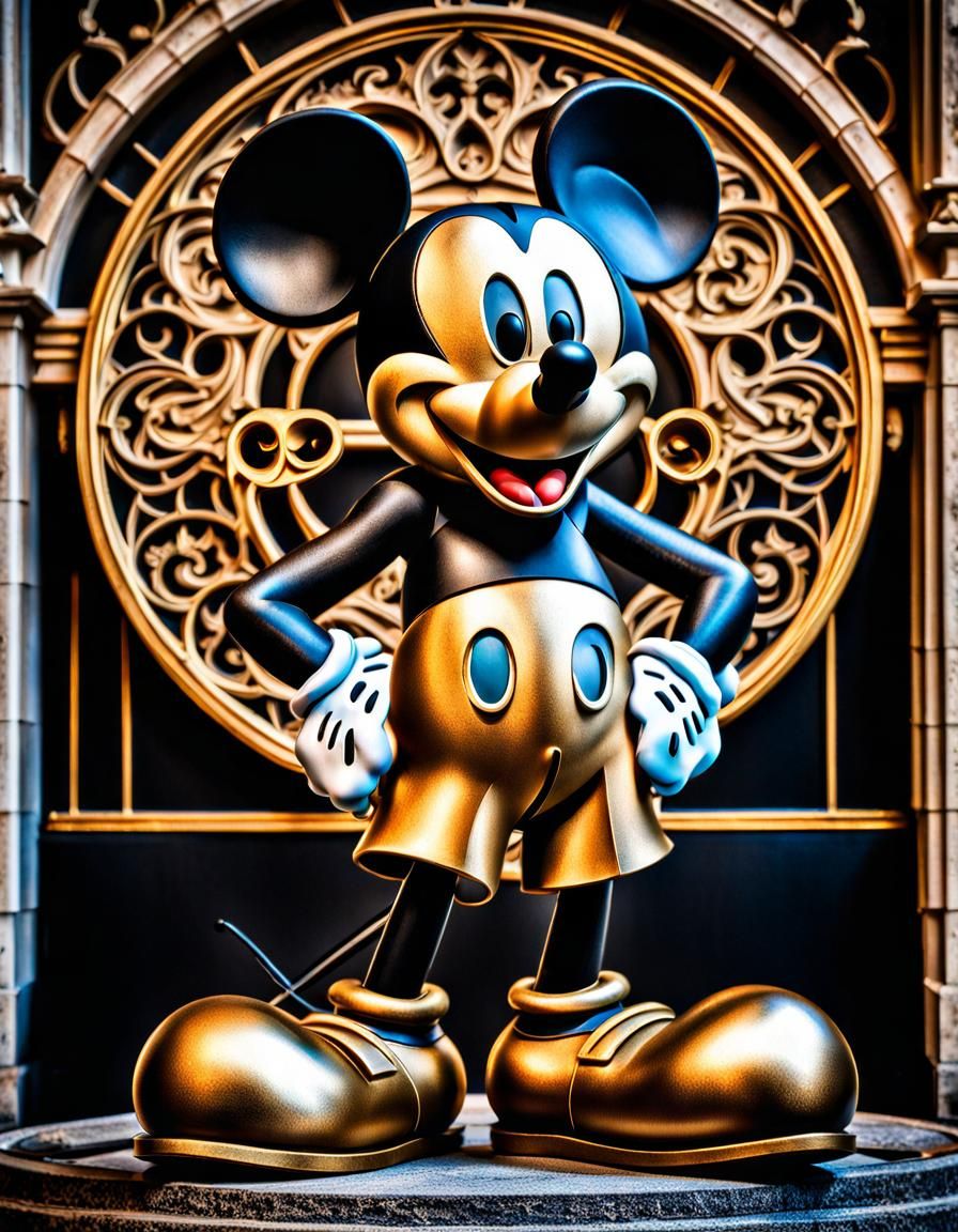 Mickey Mouse in Cinematic Lighting, Golden Ratio