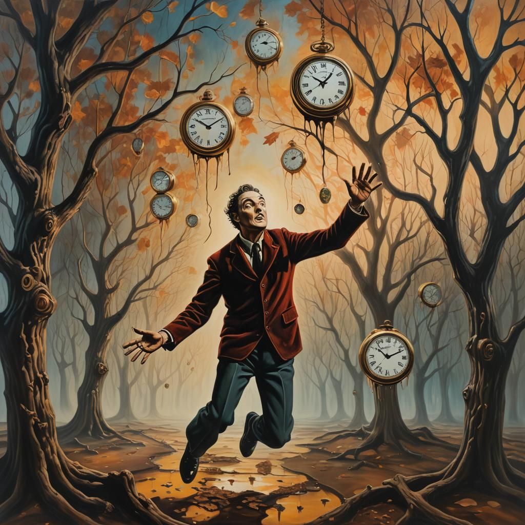 Freddy Krueger in a Surrealist Dreamscape