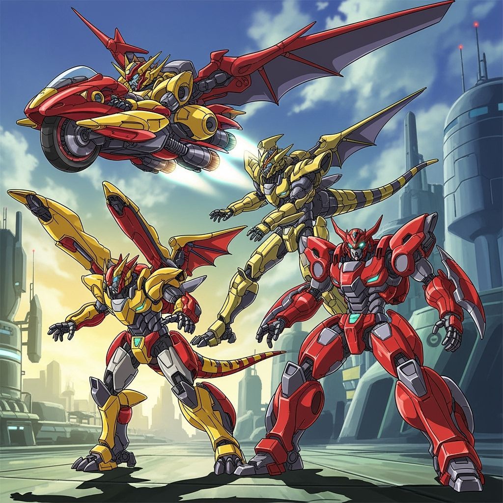 Dynamic Rapverns Morphing into Mecha Armor