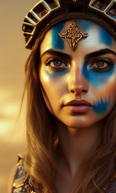 Ana de Armas like as Persian Warrior