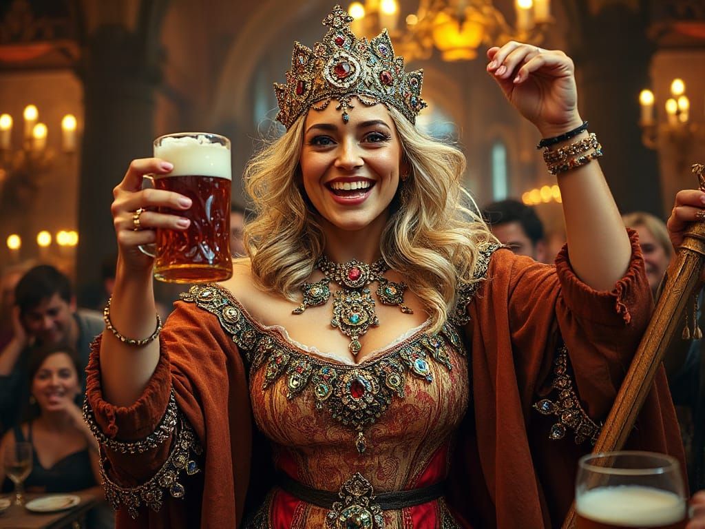 Regal Joy in a Medieval Fantasy Realm