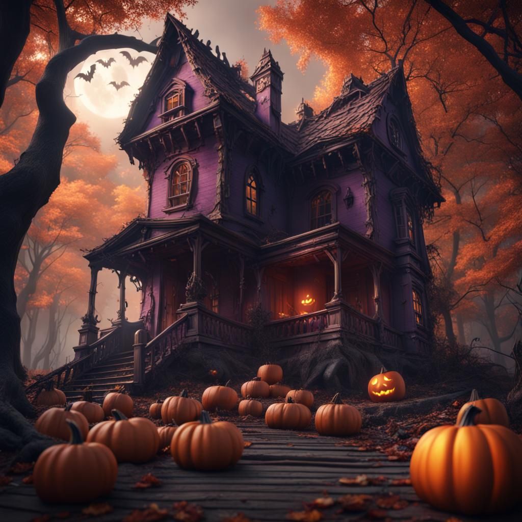 Halloween Candy House in Haunted Forest