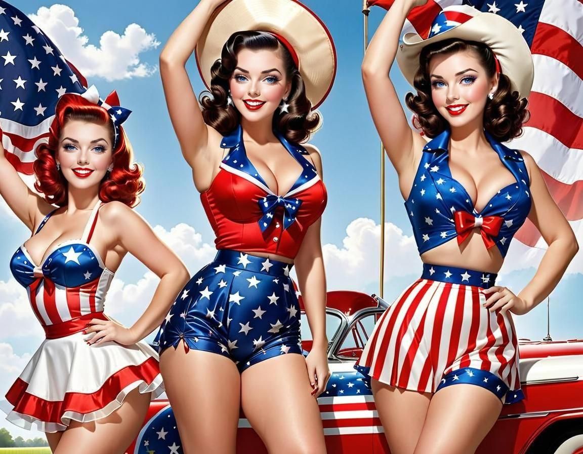 All-American Pin-Ups by Per.