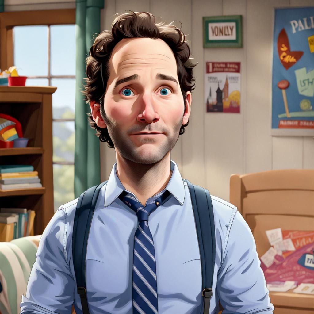 Animated Paul Rudd as Silly Sitcom Dad