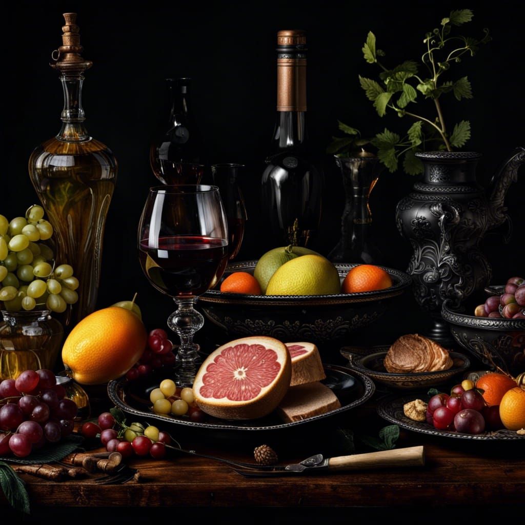 Photorealistic Still Life Inspired by Dutch Masters