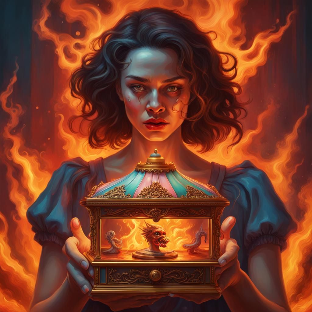 Cursed Music Box Possessed by Carousel Demon