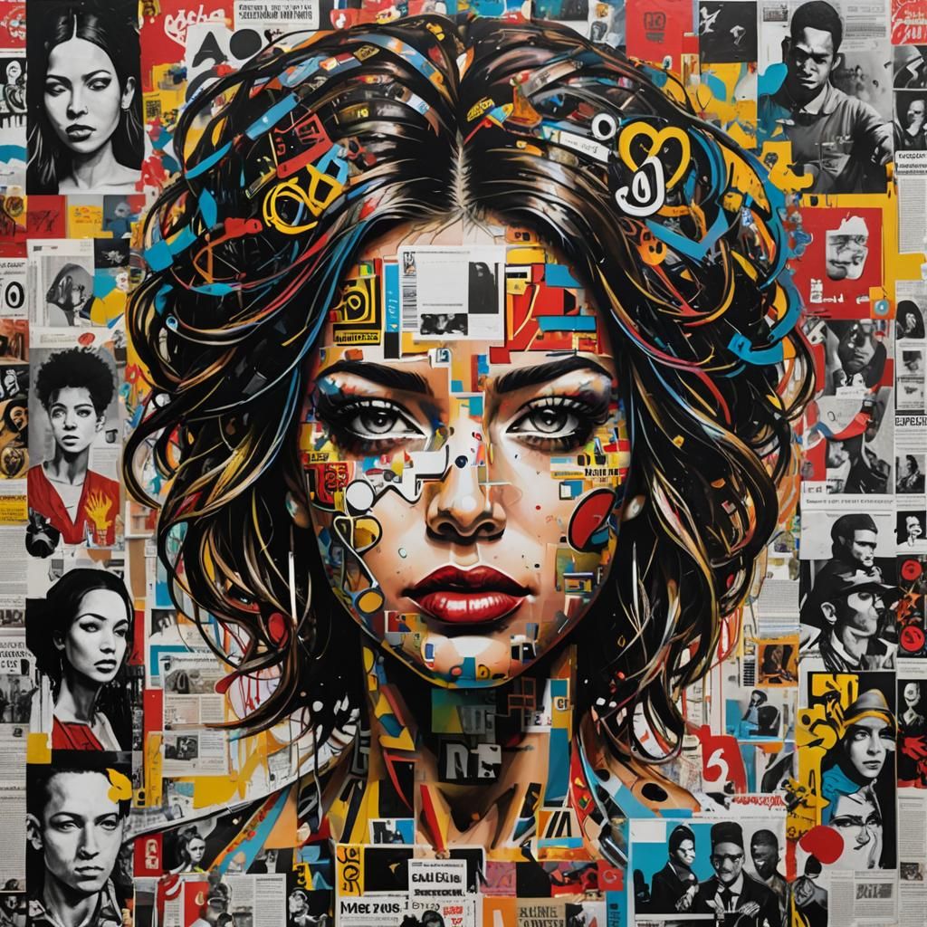 Montage Impression Collage Portrait