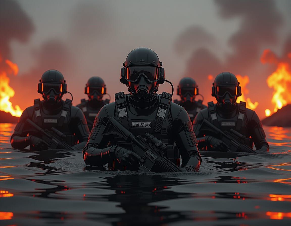 SEAL Team Emerges from Lake of Fire