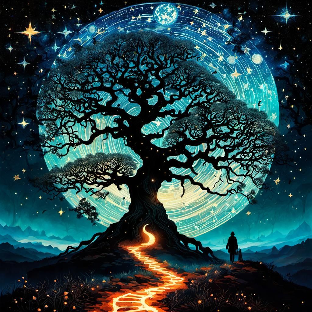 Pathway to the tree of destiny