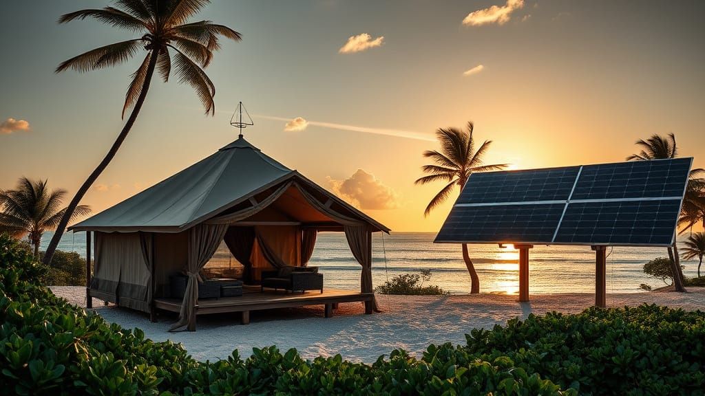 Luxurious Beachside Oasis in Hyperrealistic Style