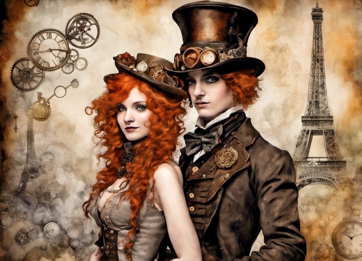 The Mad Hatter and Alice's Vacation in Paris 1898