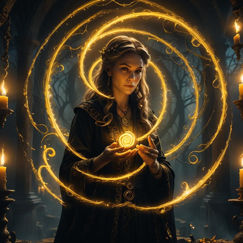 Witchcraft: Casting a Spell in Dark Fantasy Style