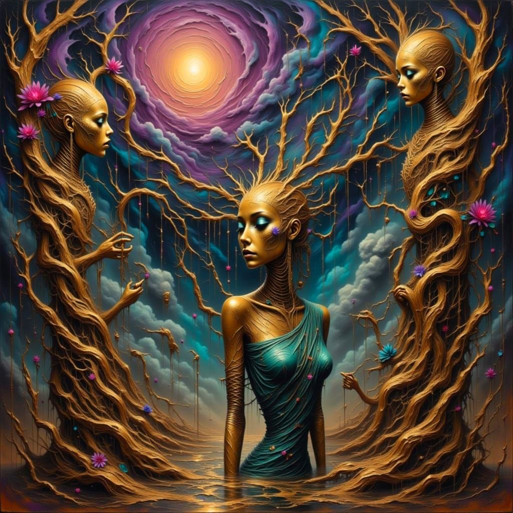 Surreal Pride and Chains in Steampunk Fantasy Art