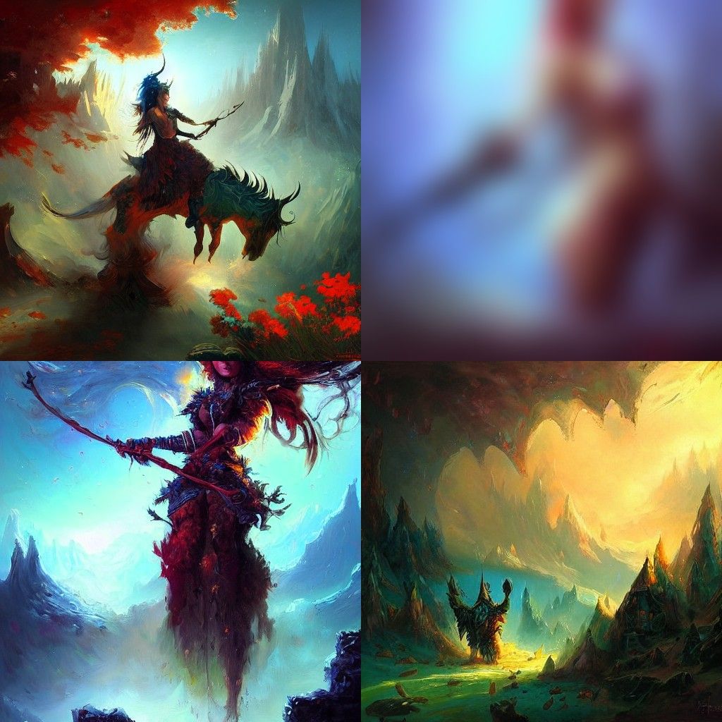 Ethereal Fantasy Landscape Painting