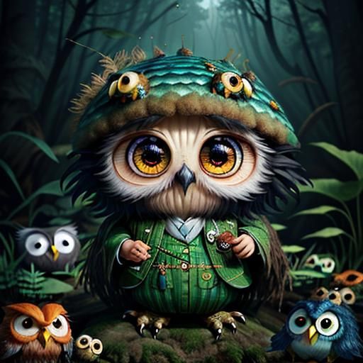 Surreal Fish with Human Teeth in 3D