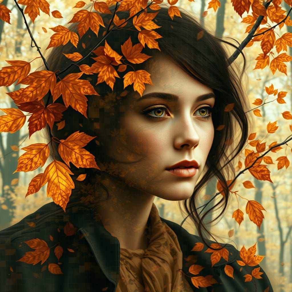 Whispers of Autumn: A Dreamlike Forest Scene