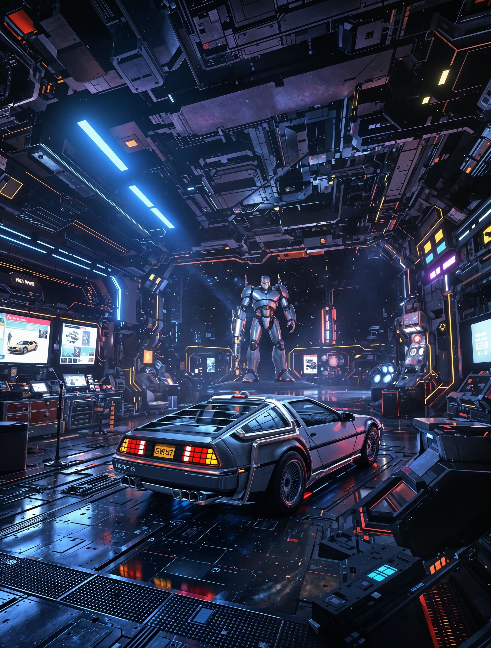 Futuristic Sci-Fi Garage in the OASIS