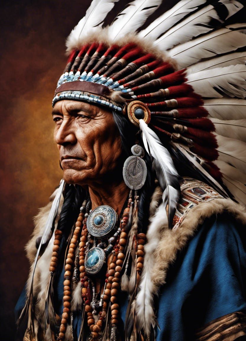 Old Wise Indian Chief