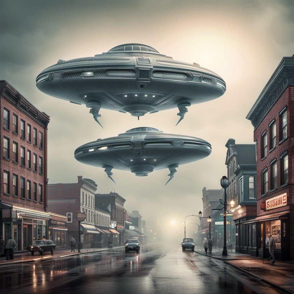 1950s Sci-Fi: Alien Invasion of Main Street