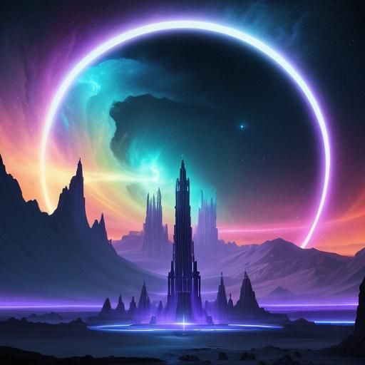 Sci-Fi Portal to a Celestial Temple