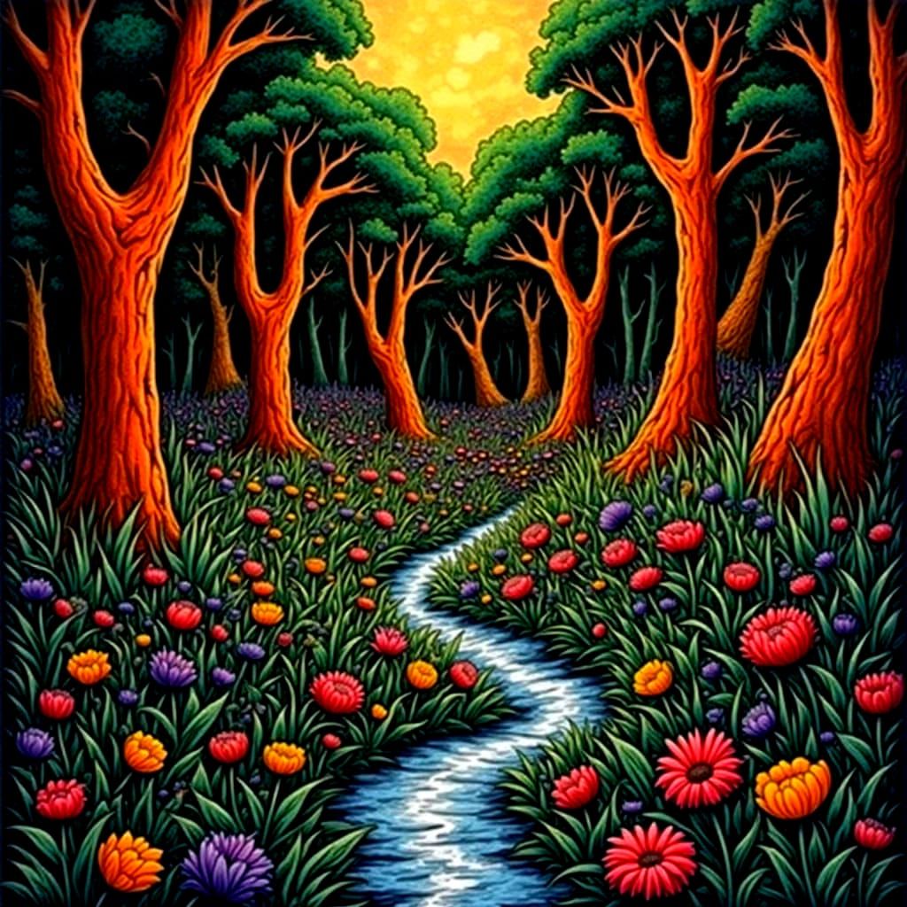 Etched Sketch of an Artist's Sketch